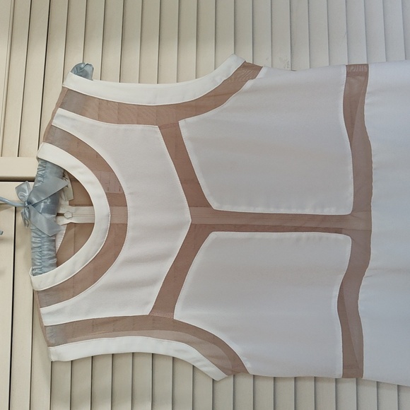 CREAM COLOR TANK DRESS - Picture 3 of 5
